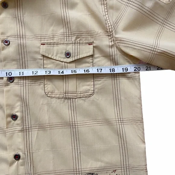 Moto Boys Casual Button Up Yellow Shirt  18/20 - Picture 9 of 11